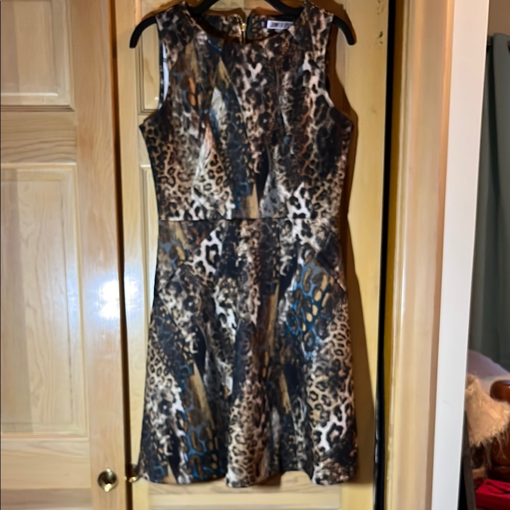 Jennifer Lopez Leopard Print Mini Dress
